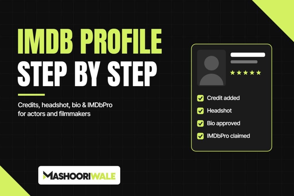 How to Create an IMDb Profile for Actors and Filmmakers